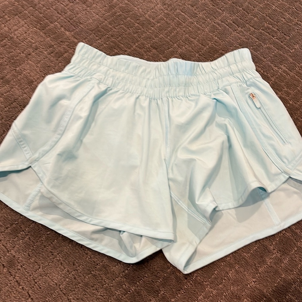 Lululemon Size 6, 4” Light Blue Shorts, Great Condition